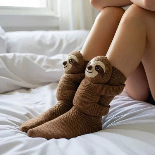 FluffyFeet – Ultra-lichte katoenmengsokken voor in huis met antislipzolen - Image 23