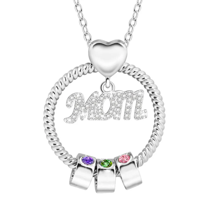 Geboortesteen ketting voor moeder - Image 3