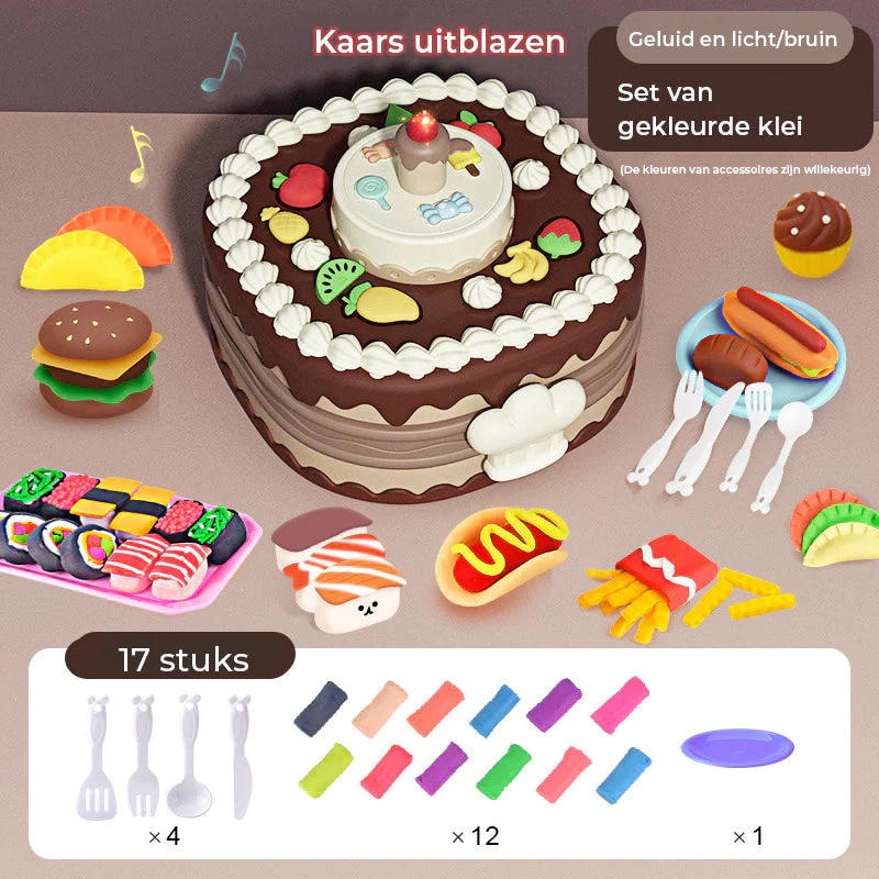 Gekleurde Klei Taart Set - Image 12