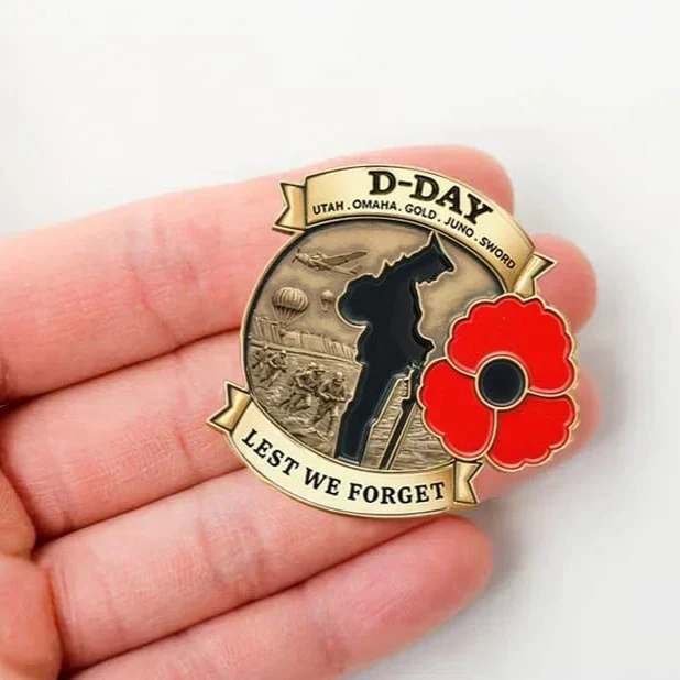 Gelimiteerde editie D-DAY 80e verjaardag herdenkingsbadge - Image 3