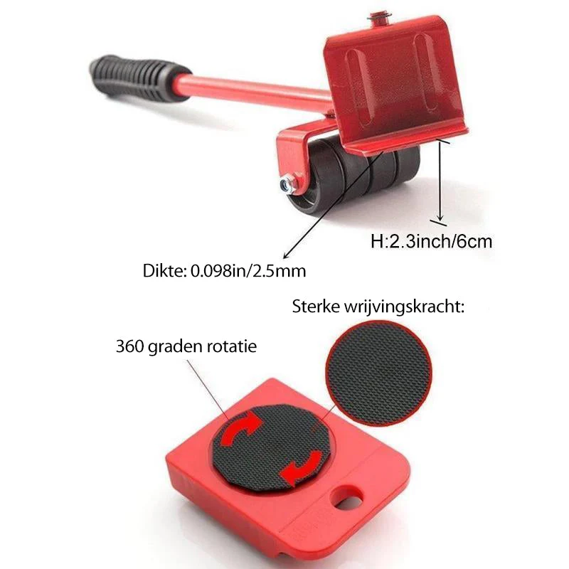 Gereedschapsset voor meubellifters, 4 pakketten Pack - Image 6