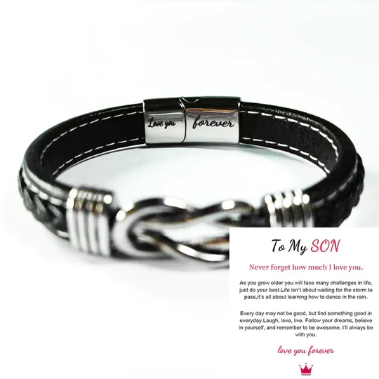 Gevlochten leren armband - Image 12