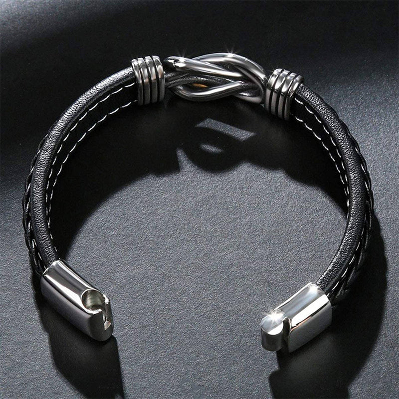 Gevlochten leren armband - Image 5