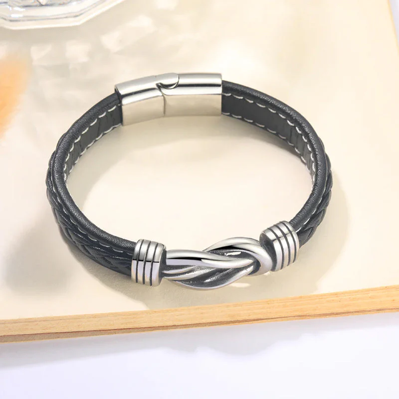 Gevlochten leren armband - Image 6