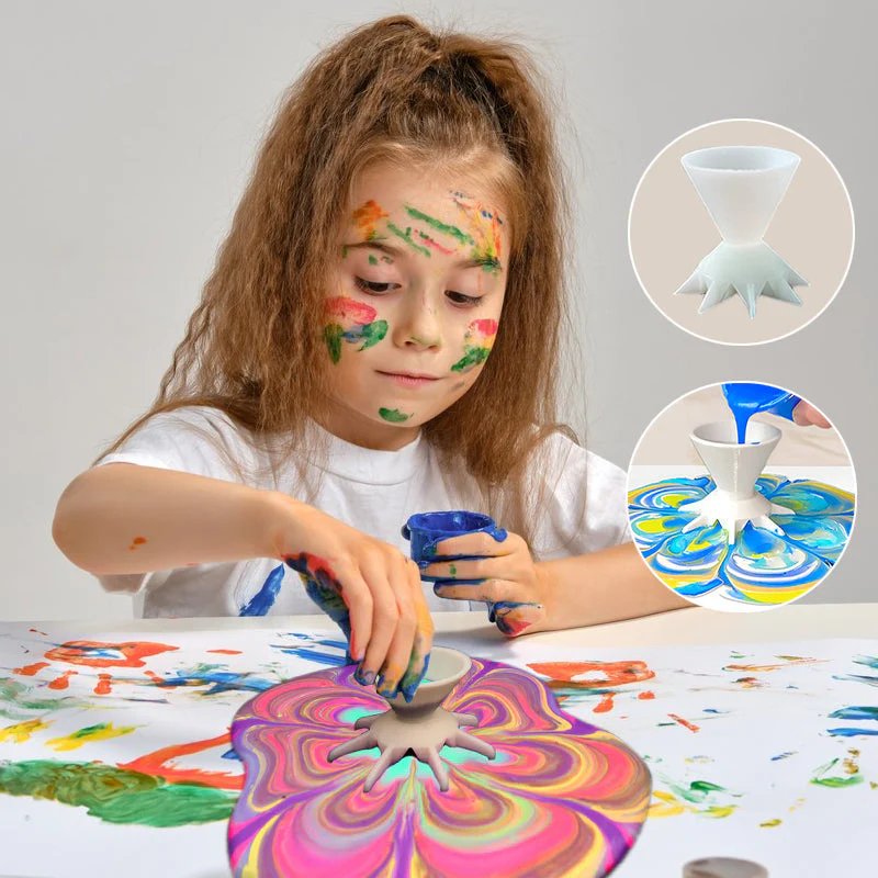 Gieten van verfbloem Gesplitste kunstbeker - Image 3