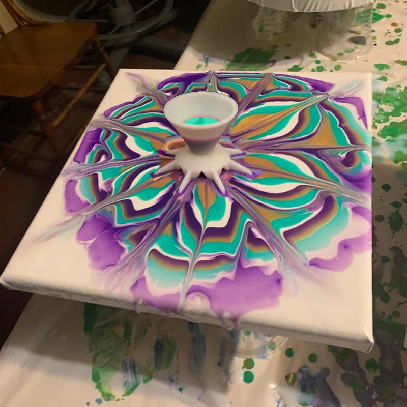 Gieten van verfbloem Gesplitste kunstbeker - Image 4
