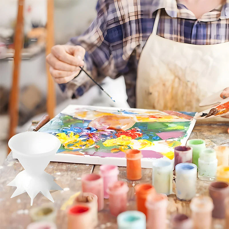 Gieten van verfbloem Gesplitste kunstbeker - Image 7