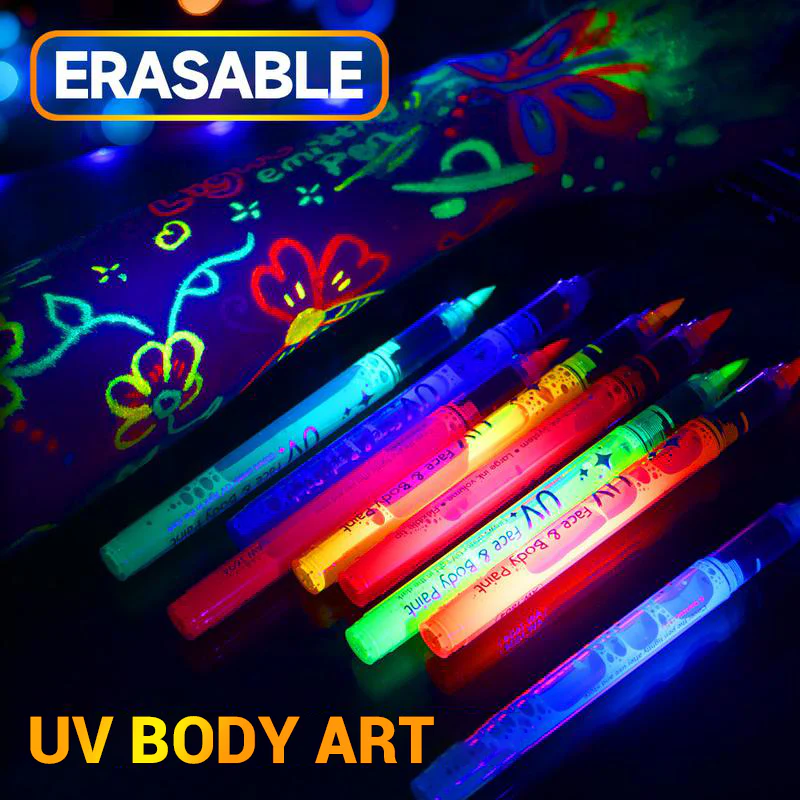 GlowBurst Marker 8-Kleuren Set — Ontsteek een Gedurfde Nachtleven Sfeer - Image 5