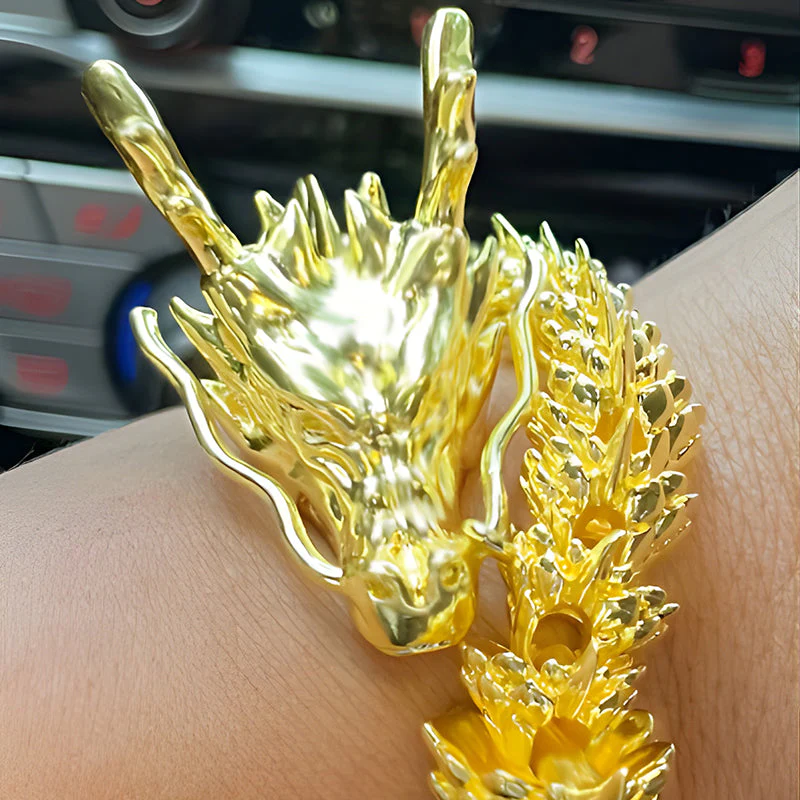 Gouden Draak met beweegbare gewrichten - Image 4