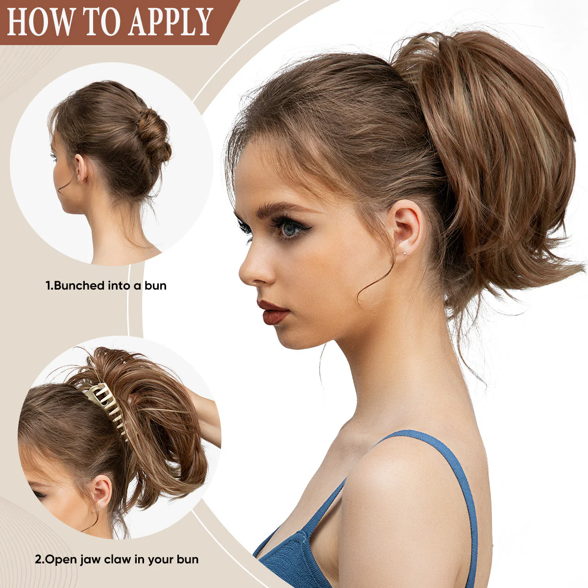 VoluKnot - Direct volume en stijl met een handgemaakte ponytail holder | 1+1 GRATIS - Image 20