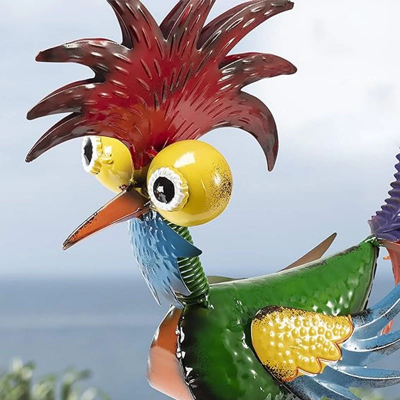 Grappig tuinhaanstandbeeld🐓 - Image 6