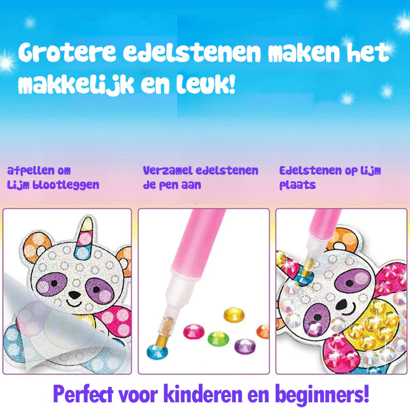 Grote Gem Diamant Schilderen Stickers voor Kinderen - Image 2