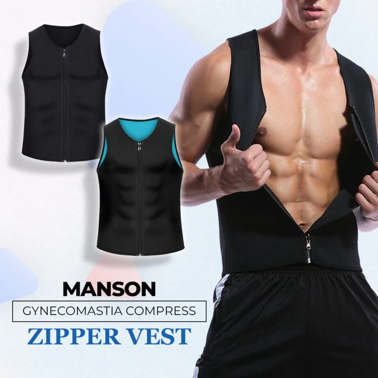 ConfidentFit - Gynaecomastie -Kompressionvest met ritssluiting | 50% KORTING - Image 2