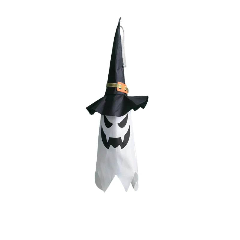 Halloween hangende verlichte gloeiende heksenhoed - Image 14
