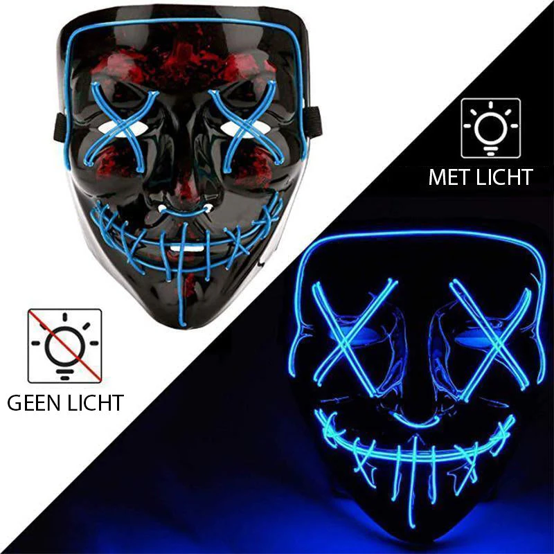 Halloween - LED lichtgevend masker - Image 4