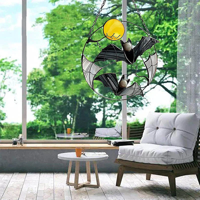 Halloween Vleermuizen | Druppelolie Zonnebloem | Decoratief Hangend Ornament - Image 6