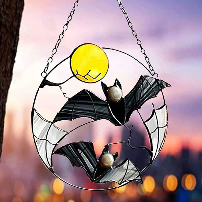 Halloween Vleermuizen | Druppelolie Zonnebloem | Decoratief Hangend Ornament - Image 7