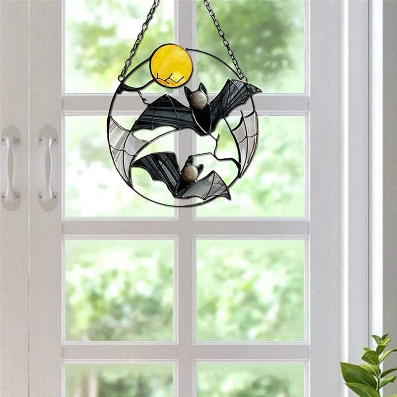 Halloween Vleermuizen | Druppelolie Zonnebloem | Decoratief Hangend Ornament - Image 8