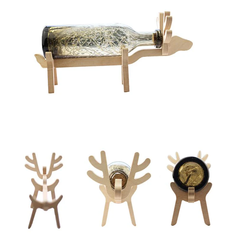 WijnWaarder - Handgemaakt houten dieren wijnrek | 50% KORTING - Image 5