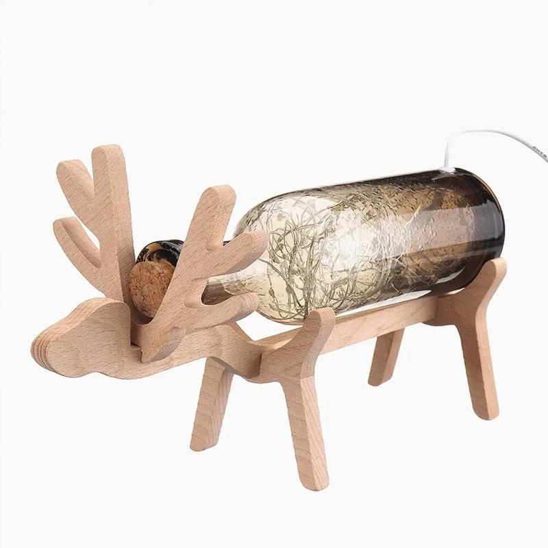 WijnWaarder - Handgemaakt houten dieren wijnrek | 50% KORTING - Image 8