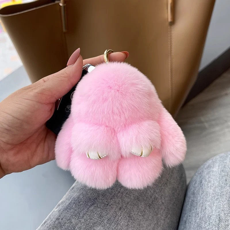 FluffyBunny - Handgemaakte zachte konijntje PomPom bedels | 1+1 GRATIS - Image 10