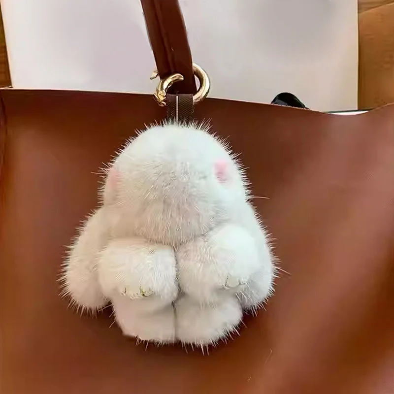 FluffyBunny - Handgemaakte zachte konijntje PomPom bedels | 1+1 GRATIS - Image 4