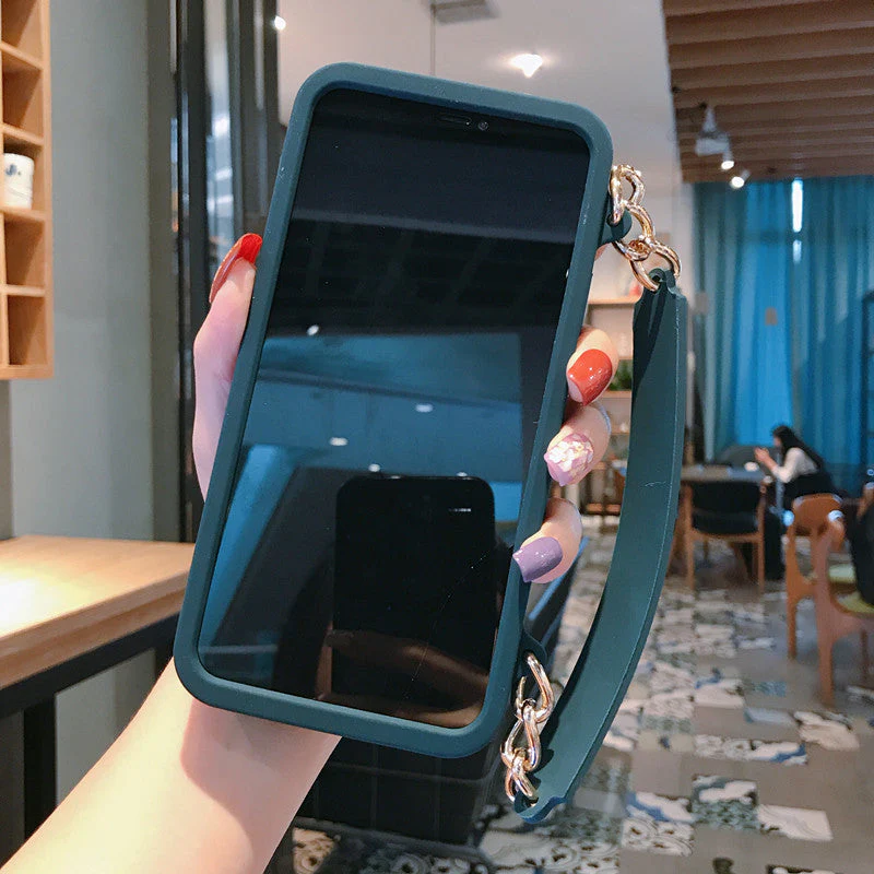 Handtas telefoonhoesje met zachte siliconen ketting - Image 4