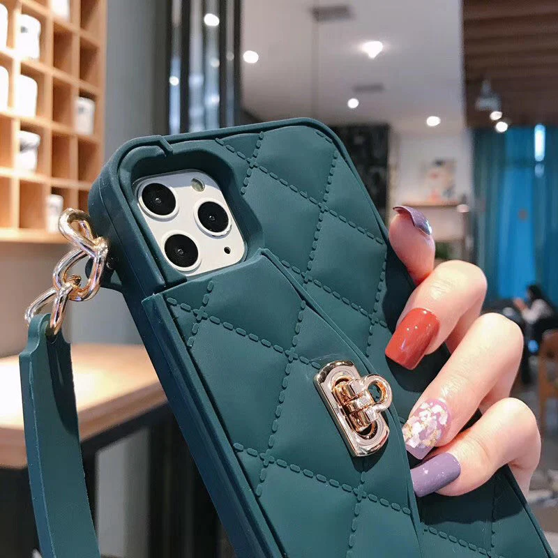 Handtas telefoonhoesje met zachte siliconen ketting - Image 5