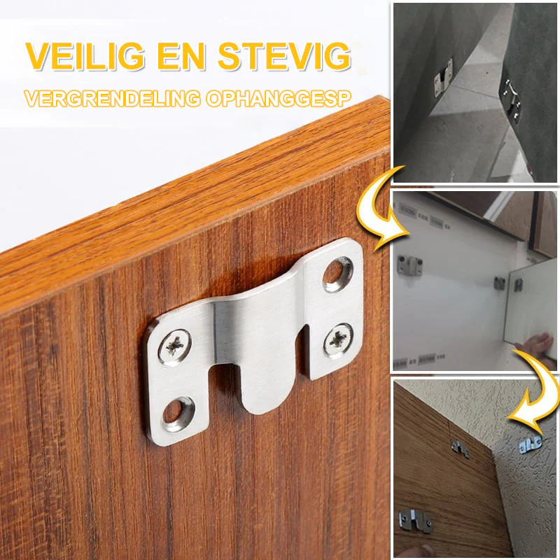 Hanggesp van roestvrij staal met vergrendeling - Image 2