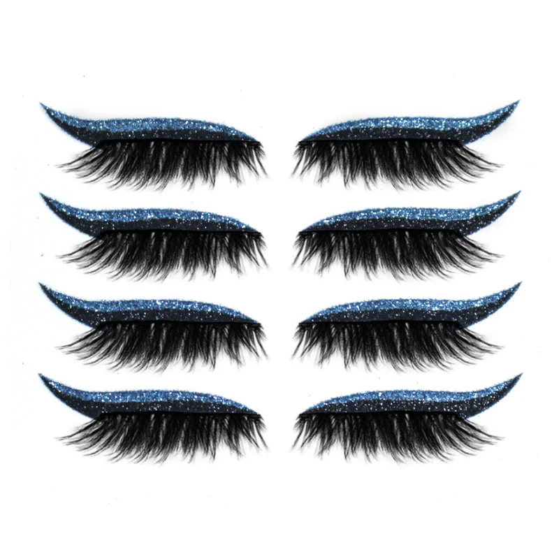 Herbruikbare eyeliner- en wimperstickers (4 paar) - Image 12