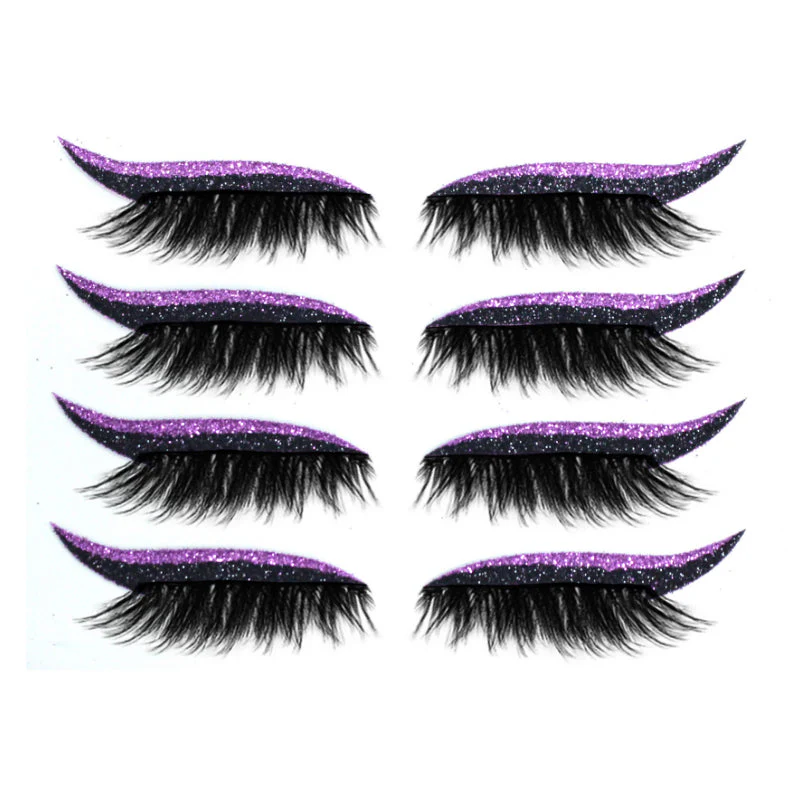 Herbruikbare eyeliner- en wimperstickers (4 paar) - Image 14