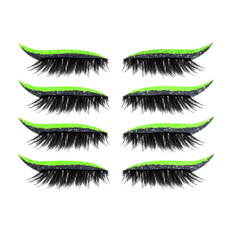 Herbruikbare eyeliner- en wimperstickers (4 paar) - Image 15