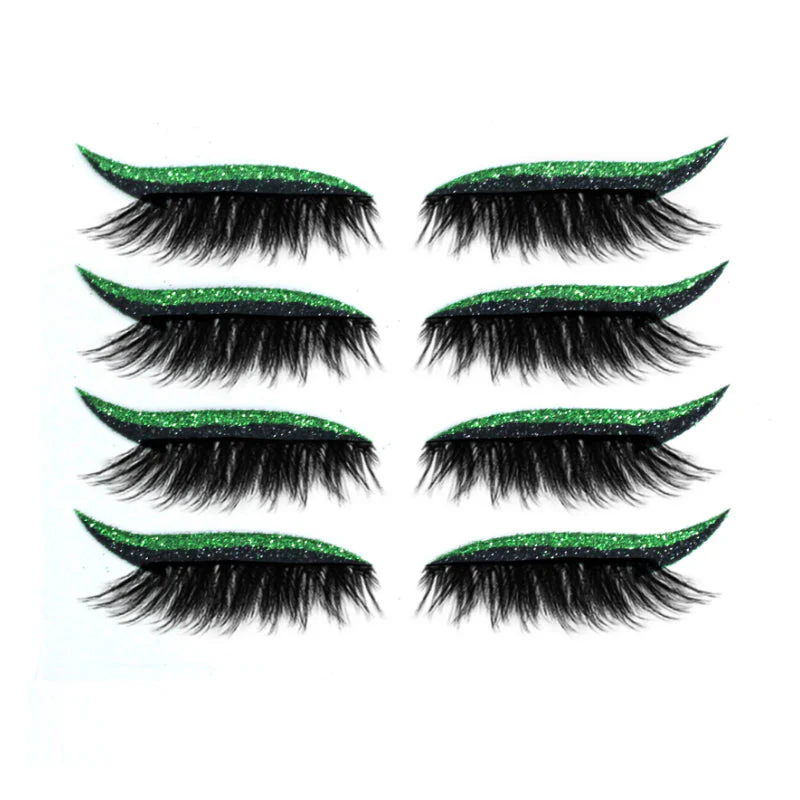 Herbruikbare eyeliner- en wimperstickers (4 paar) - Image 9