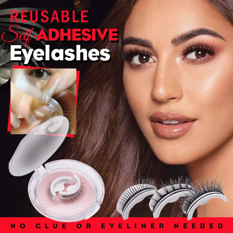 Herbruikbare, zelfklevende wimpers, langdurige glamour, geen gedoe - Image 8
