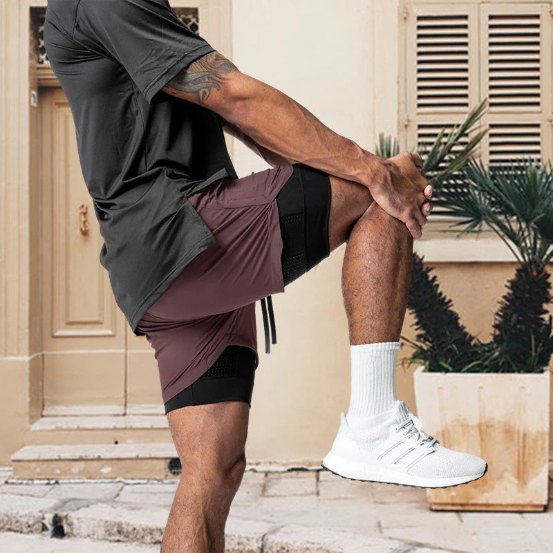 Heren 2 in 1 hardloopshort - Image 5