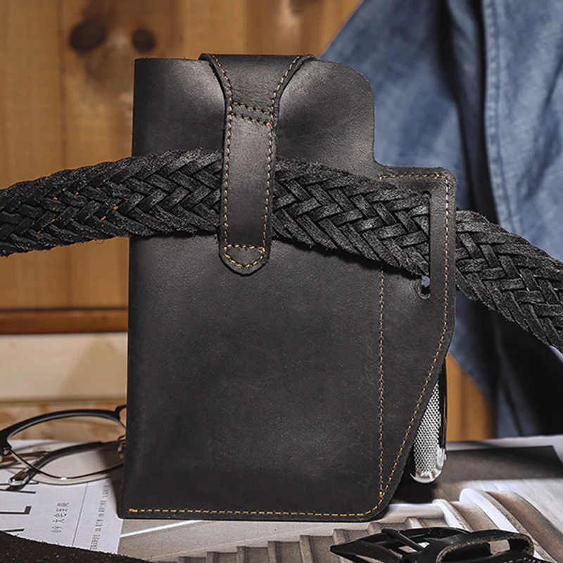 LuxPack  - Herentas met retro riem en taille | 50% KORTING - Image 4