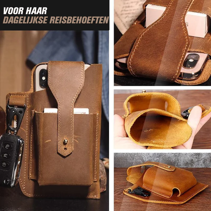 LuxPack  - Herentas met retro riem en taille | 50% KORTING - Image 7