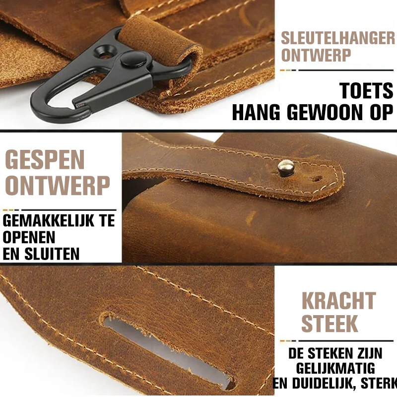LuxPack  - Herentas met retro riem en taille | 50% KORTING - Image 8