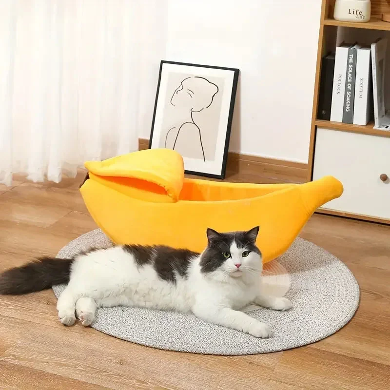 Het gezellige banaan -vormige bed voor je harige vriend! - Image 4