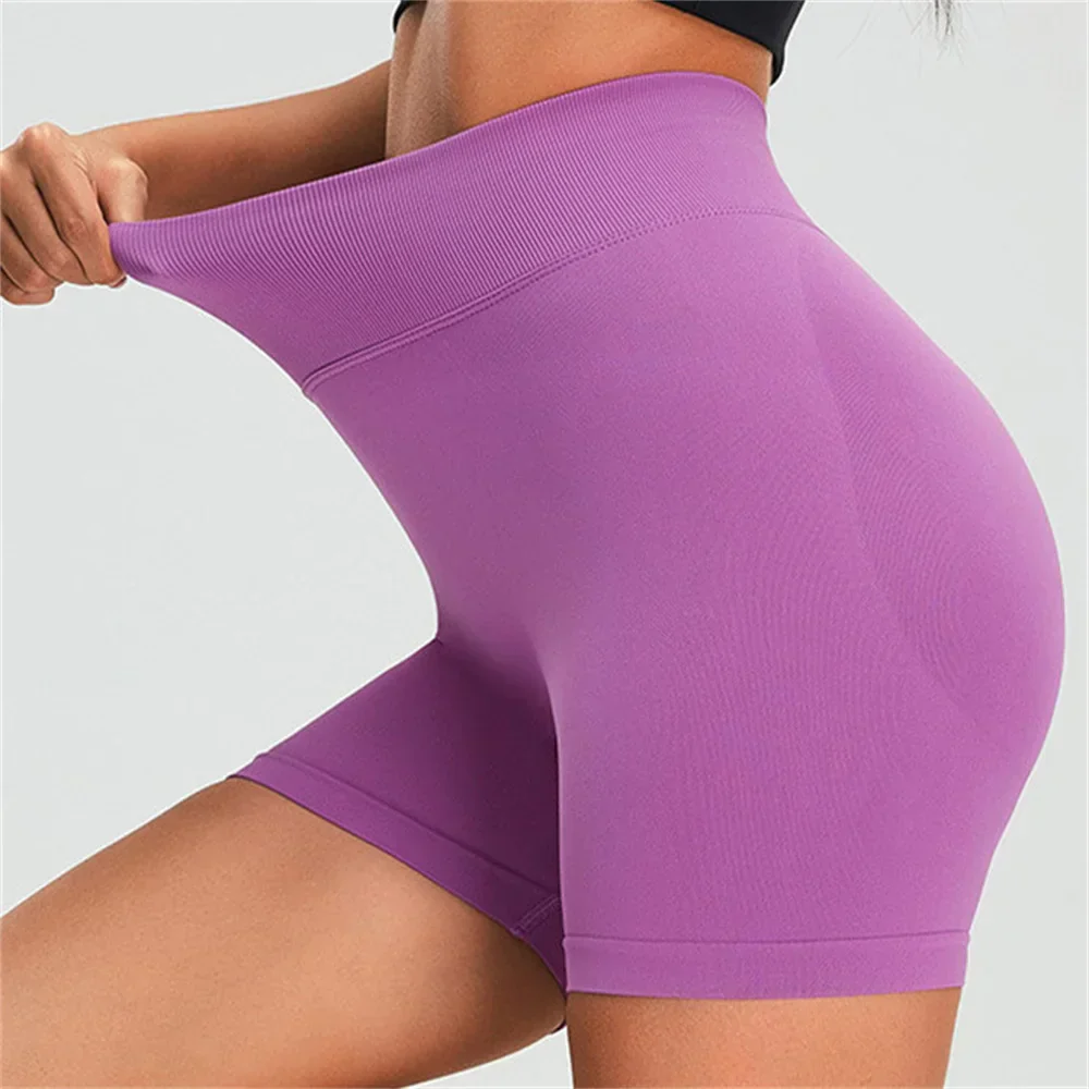 Hoge taille scrunch kont biker shorts voor sportschool - Image 2