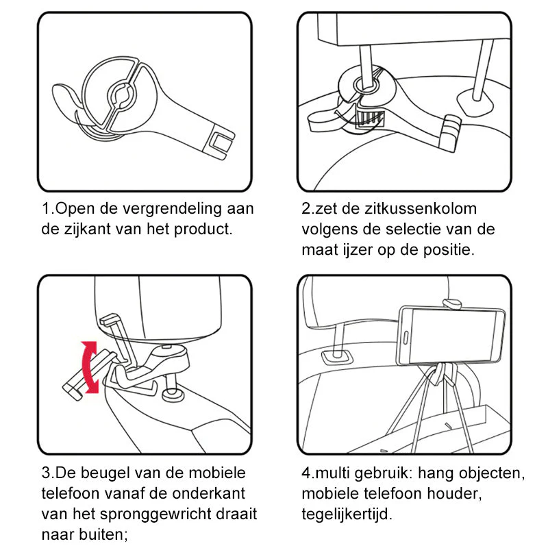 Hoofdsteunbeugel Autohaak - Image 11