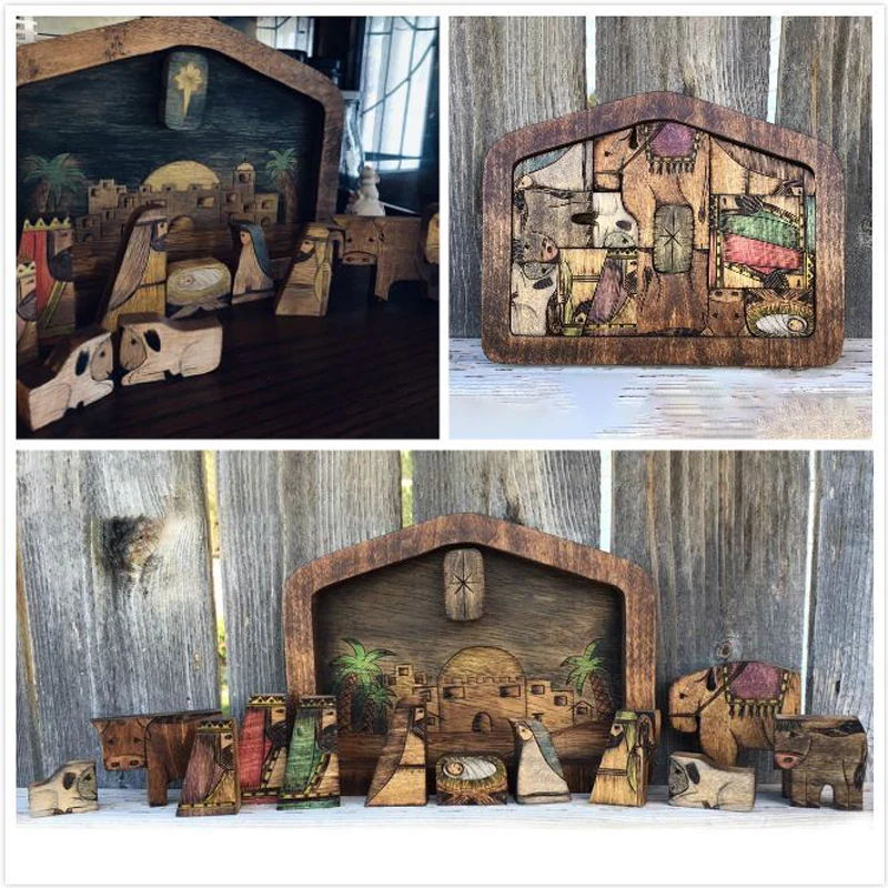 Houten Jezus puzzels set - Image 4
