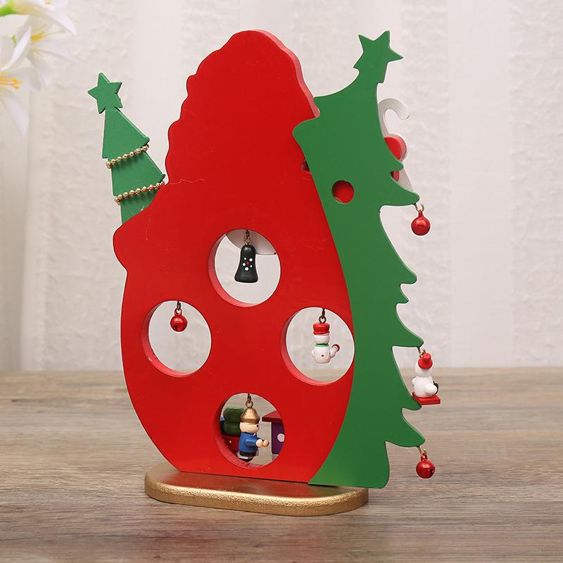 Houten kerstdecoratie met mini hangers - Image 5