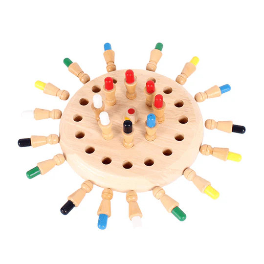 BrainBouw - Houten Memory Match Stick Schaken | 50% KORTING - Image 12