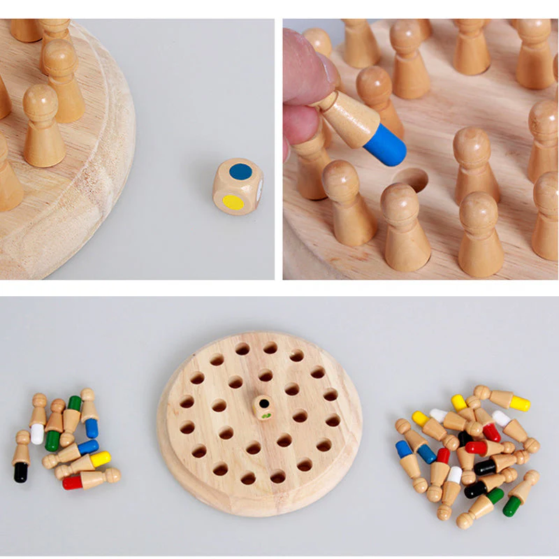 BrainBouw - Houten Memory Match Stick Schaken | 50% KORTING - Image 6