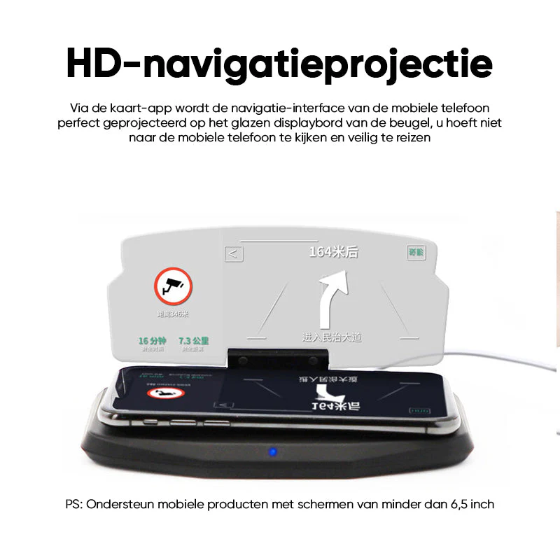 HUD-navigatieprojector met draadloos opladen - Image 4