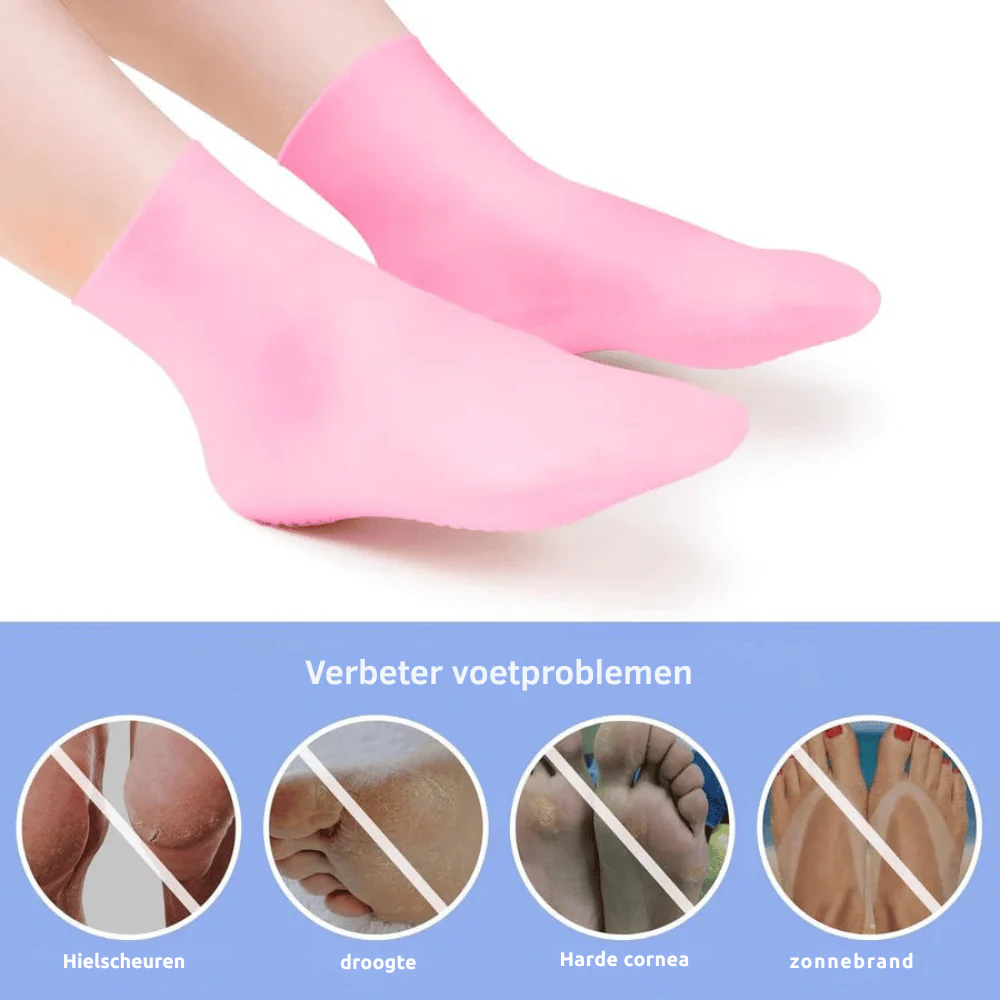 HyperSilk Set 4 paar — Hydraterende Voetsokken | 50% KORTING - Image 2