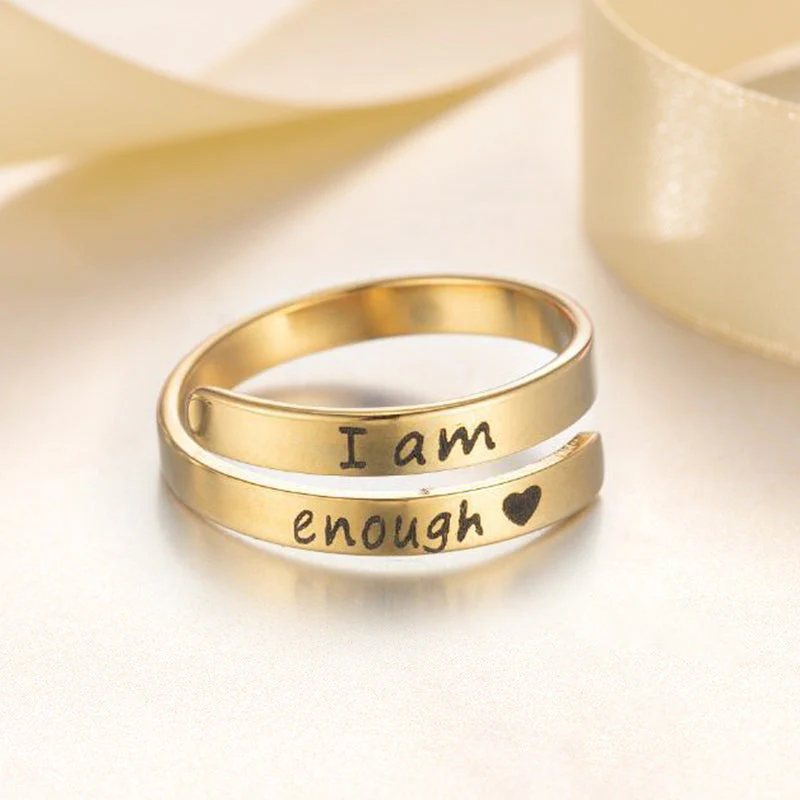'IK BEN GENOEG' RING | 1+1 GRATIS - Image 3