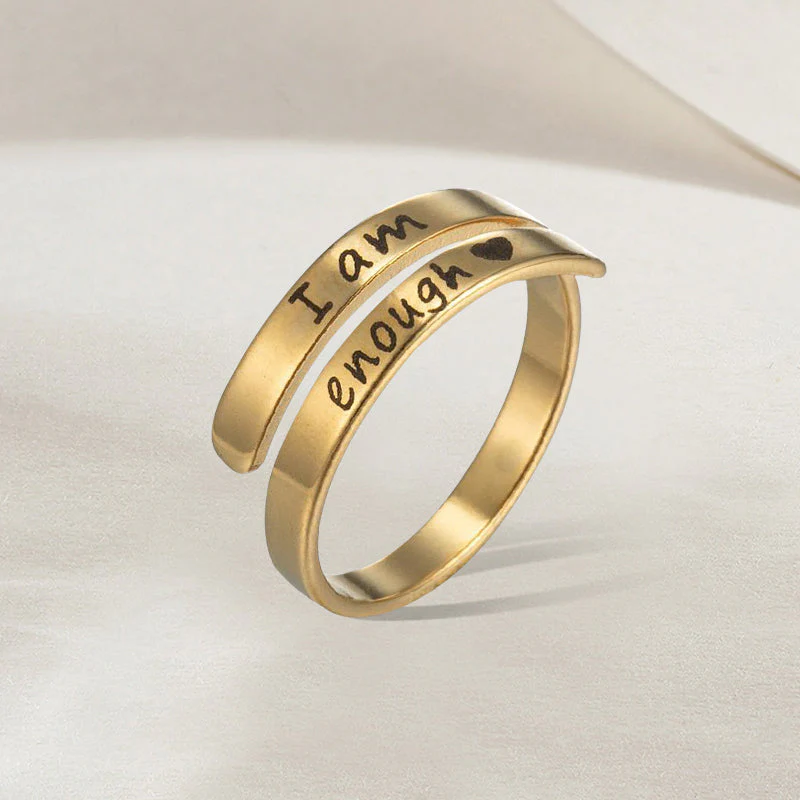 'IK BEN GENOEG' RING | 1+1 GRATIS - Image 5