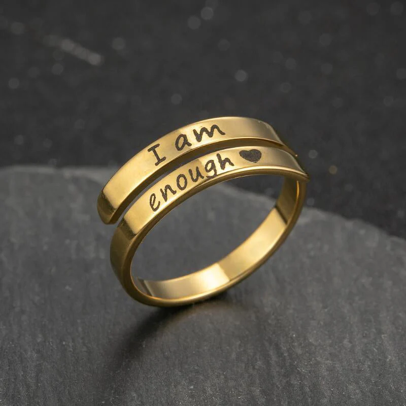 'IK BEN GENOEG' RING | 1+1 GRATIS - Image 9
